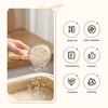 Graduated Spoon with Insect-Proof Storage Box Removable Handle Transparent Measuring Spoon 40ml-160ml Food-Grade Kitchen Tool for Rice Noodles Cooking