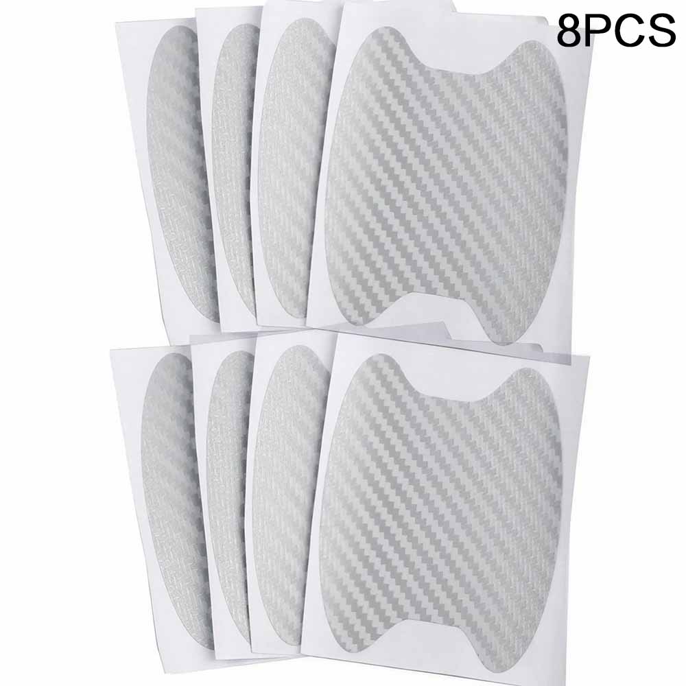 Universal Carbon Fiber Car Door Handle Protector, Vinyl AntiScratch Protective Film for Car Handles