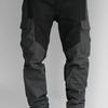 Pantaloni sportivi da uomo Patchwork Elastico in vita Colori larghi abbinati Multi tasche Pantaloni cargo casual a vita media morbidi e traspiranti Pantaloni lunghi da uomo
