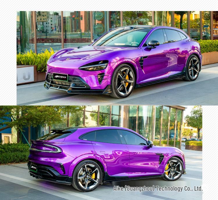 AKASAKA Sport Body Kit for Xiaomi YU7: Modified Front Lip, Rear Diffuser, and Side Skirts