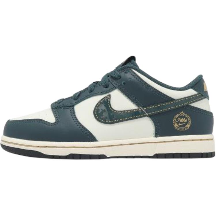 Nike Dunk Low PS Deep Jungle Kids Sneakers Green Pale-Ivory Vintage-Green FB9108-301