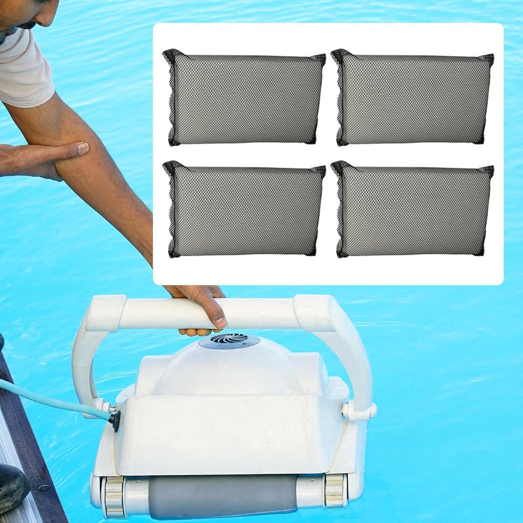 Robotic Pool Vacuum Filter Household Cleaning Maintenance Replacement 4-pieces Robotic Pool Cleaner Fine Filter Cartridge For