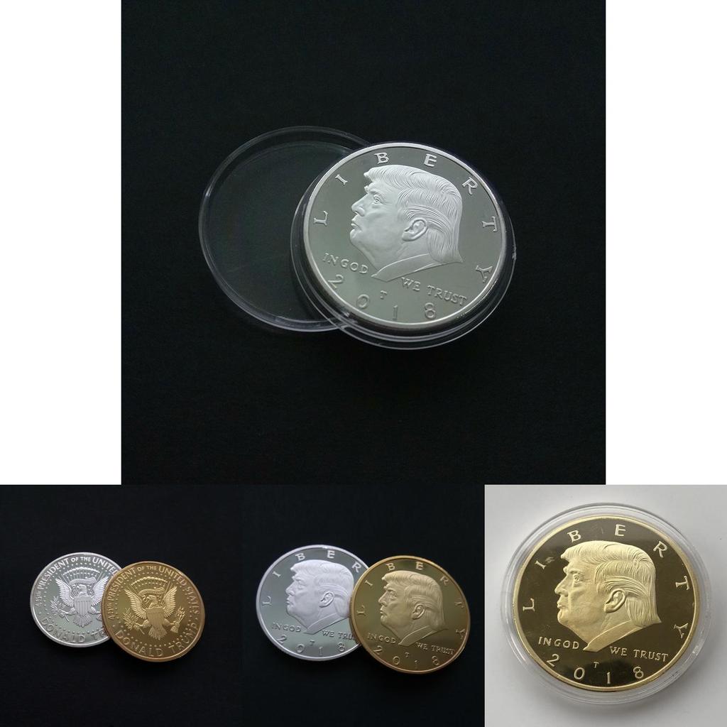 Timeless Design 2018 Us President Donald Trump Inaugural Gold Eagle Commemorative Novelty Coin For Gift Giving