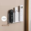 Wall Mounted Remote Holder No Drilling Required Space Efficient ABS Shelf
