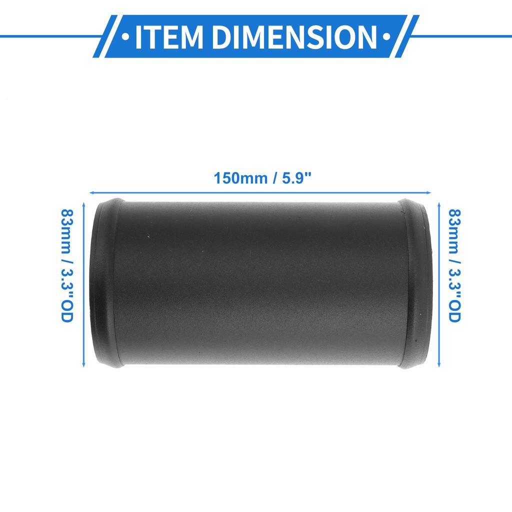X Autohaux Universal Straight 6064 Aluminum Alloy Tube 51/57/64/76/83/89/95/102/127mm OD 150mm Length Air Intake Connection Hose