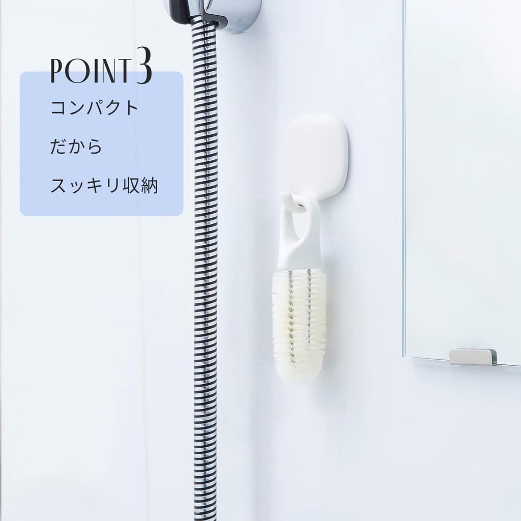 Marna Foot Refreshing Brush Washing Bath Foot Brush Foot Brush Care Toe Foot Brush White B705 (Sole Roughing/Foot Brush) (Exfoliating Washing)