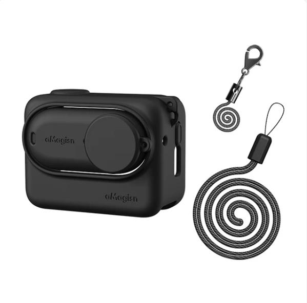 Pentru Insta360 GO 3 Husă din silicon pentru Insta360 Go 3 Husă de protecție pentru cameră de acțiune cu accesorii pentru folie de protecție a obiectivului