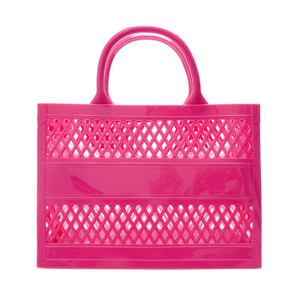 Hollow Beach Tote Bag PVC Portable Sandproof Waterproof Toiletries Grocery Vacation Swimming Tote Handbag Portable Travel bag