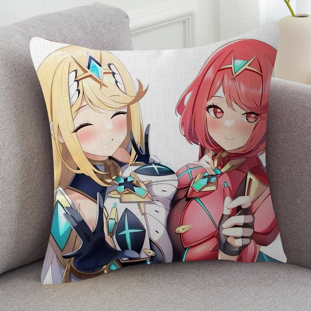 Game Xenoblade Chronicles Soft Comfortable Pillow Case Cartoon For Sofa Living Cat Room Home Office Retro Decor Protective Cover