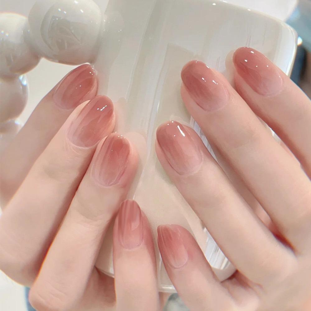 

Spring and Summer Wind Wearing Nail Pure Desire Nail Patch Whitening Removable Nail Piece Long and Short Nail Piece Finished Product Wearable tool bag model