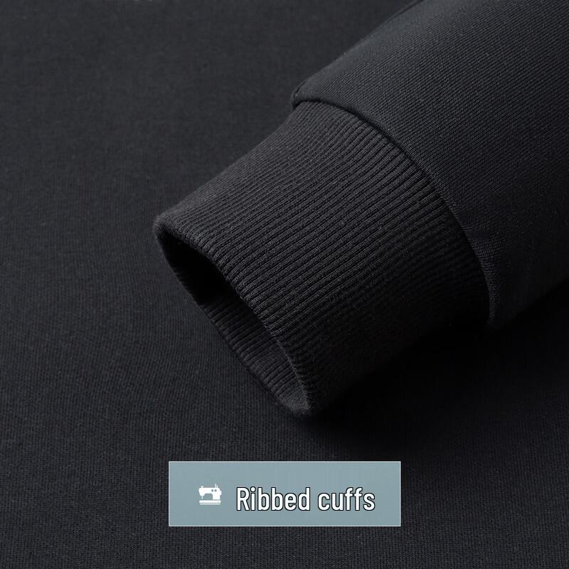 FORTEI Herren Langstapel-Baumwollmischung Rundhals-Sweatshirt