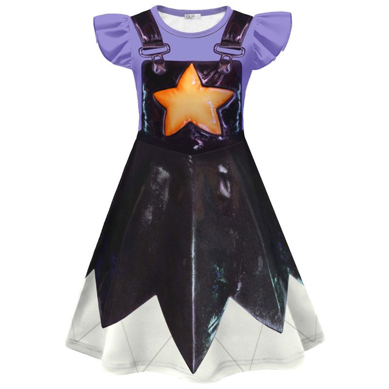 Horror Game Speeltijd Lily Cosplay Kostuum Meisjes Verkleed Bobi 5 Pop Lily Kinderkleding Halloween Carnaval Kleding 120CM black