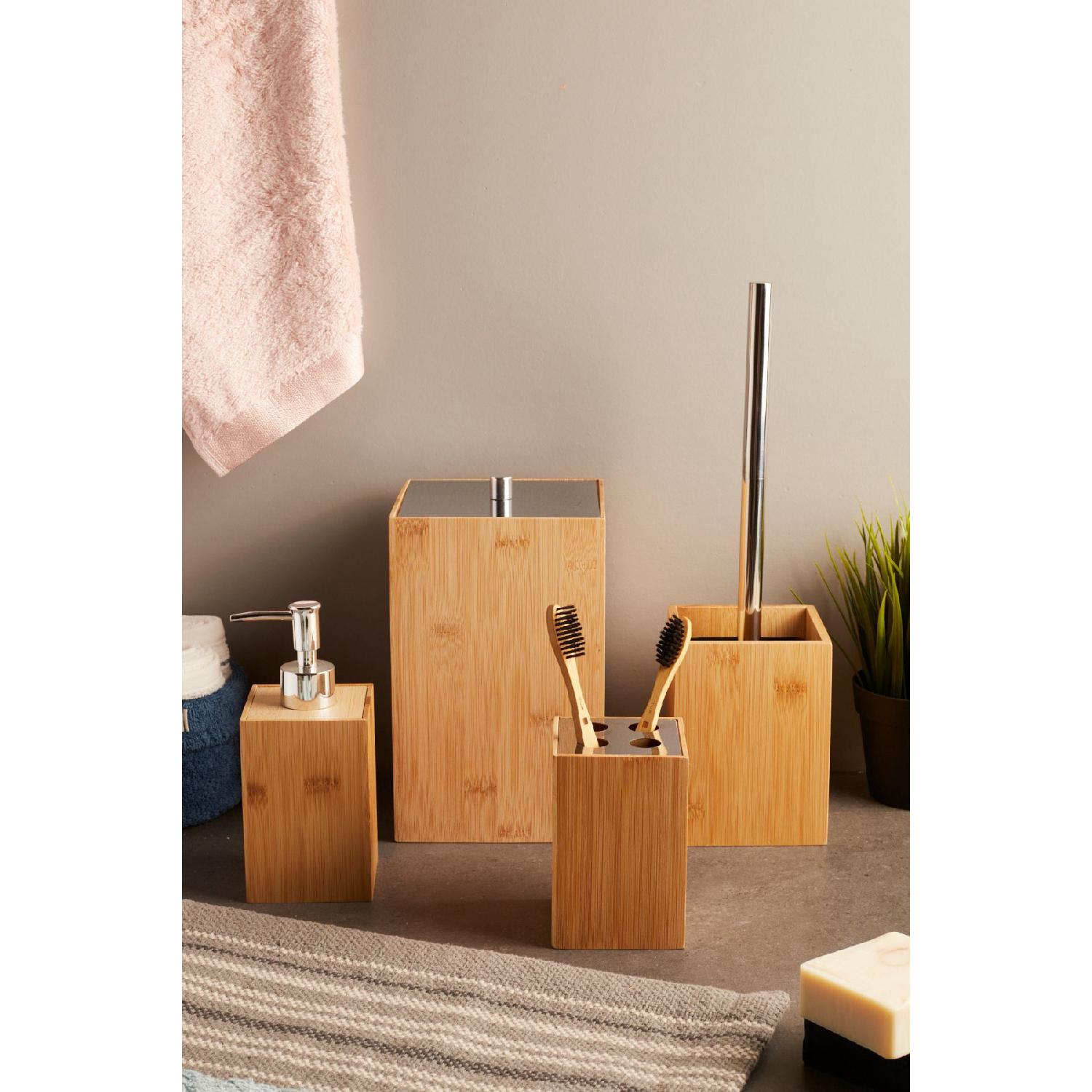 

Бамбуковый набор для ванной ведра из 4 предметов