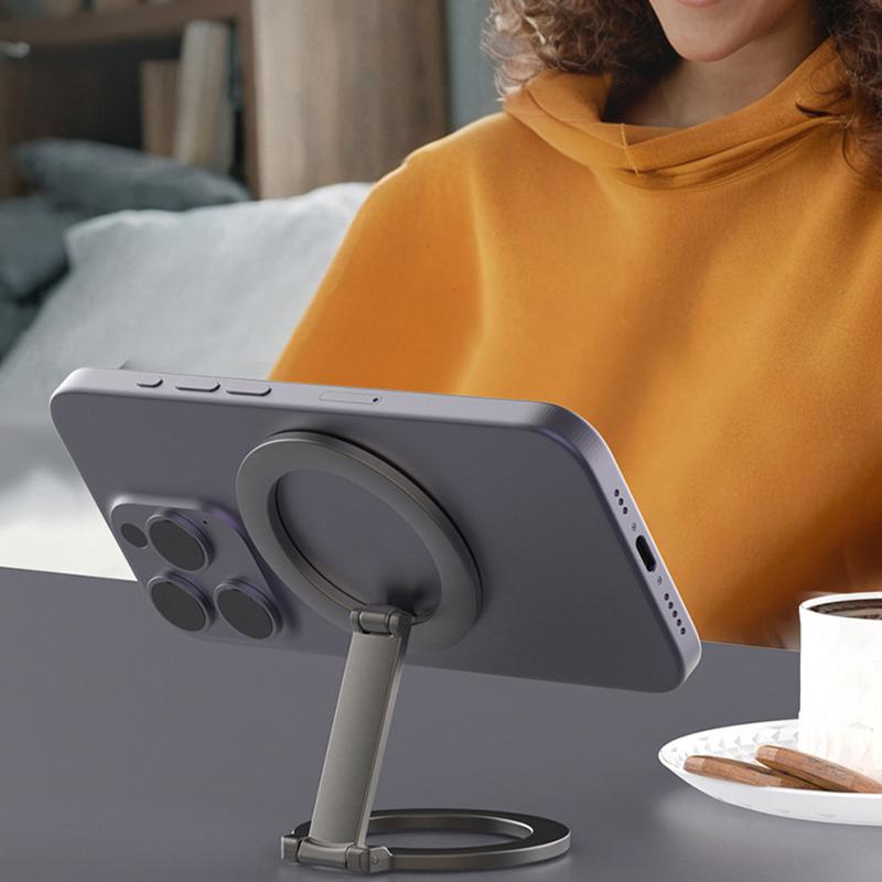 Dwustronny magnetyczny uchwyt pierścieniowy na telefon do Magsafe Podpórka Magnetyczny uchwyt do iPhone 16 15 14 do Huawei Xiaomi Uchwyt-podpórka