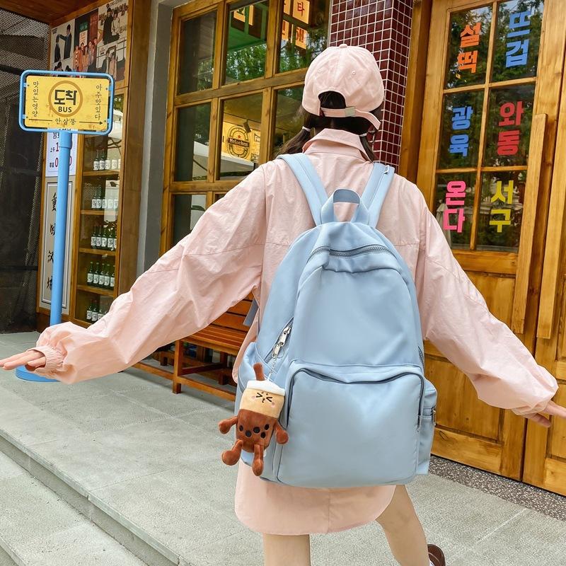 Schoolbag Korean version Mori backpack women's 1011 new fashionable large-capacity nylon backpack simple ins female student schoolbag