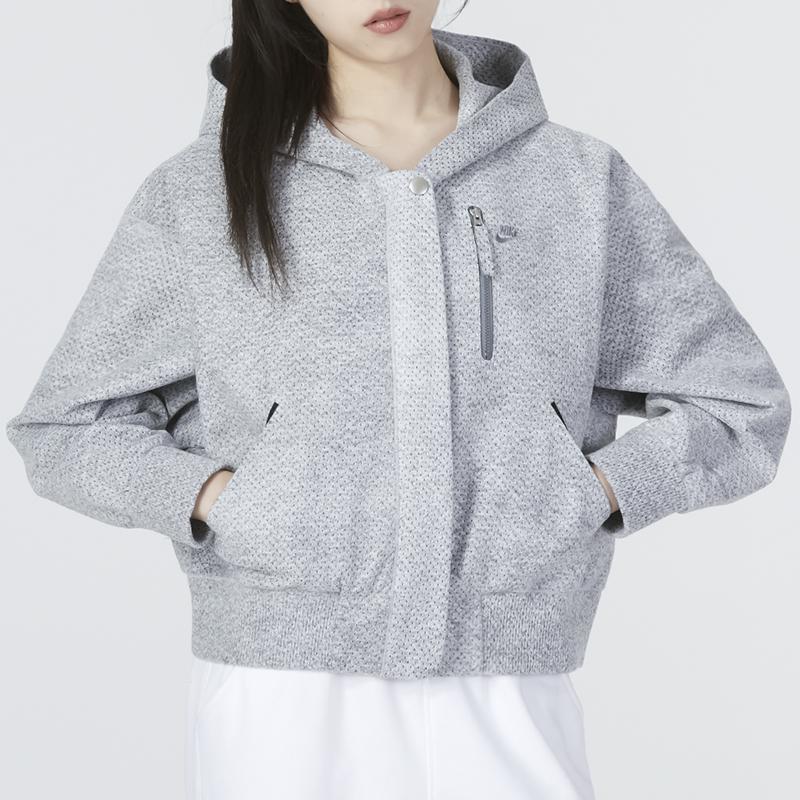 Nike Sportovní oblečení Tech Fleece Advanced bunda Dámské svrchní oblečení Šedá DQ6668-077