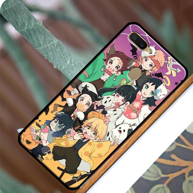 Demon Slayer Kimetsu No Yaiba Anime Case For OPPO A83 A91 A93 A1K A15 A3S A54 A74 A94 A5 A9 A31 A53 A52 A72 A53S Back Cover