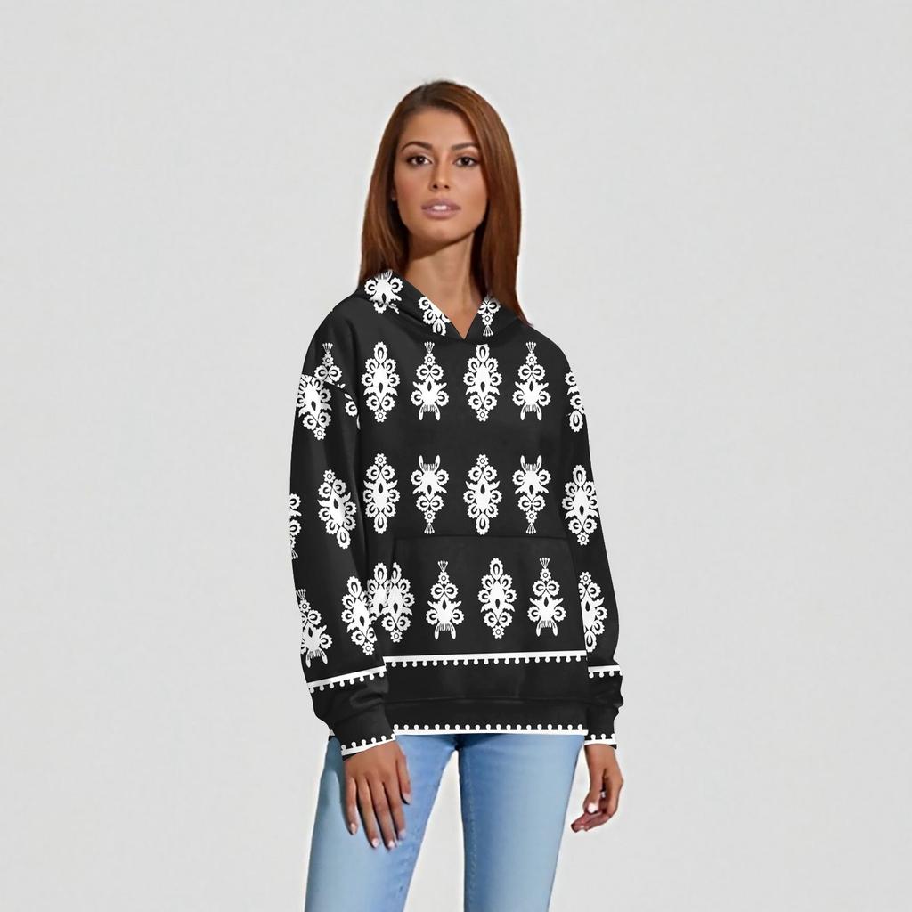 Women's Fashion Daily  Casual V-Neck Long Sleeve Printed Top