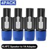 NL4FC Twist Lock 4 Pole Speaker Plug Connector Adapter Compatible for NL4FX NLT4X NL2FC for Amplifier Speaker Interconnect