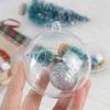 Hanging Ball Plastic Easy Open Bauble Clear Balls Christmas Pendant Party Supplies Dry Flower Ball