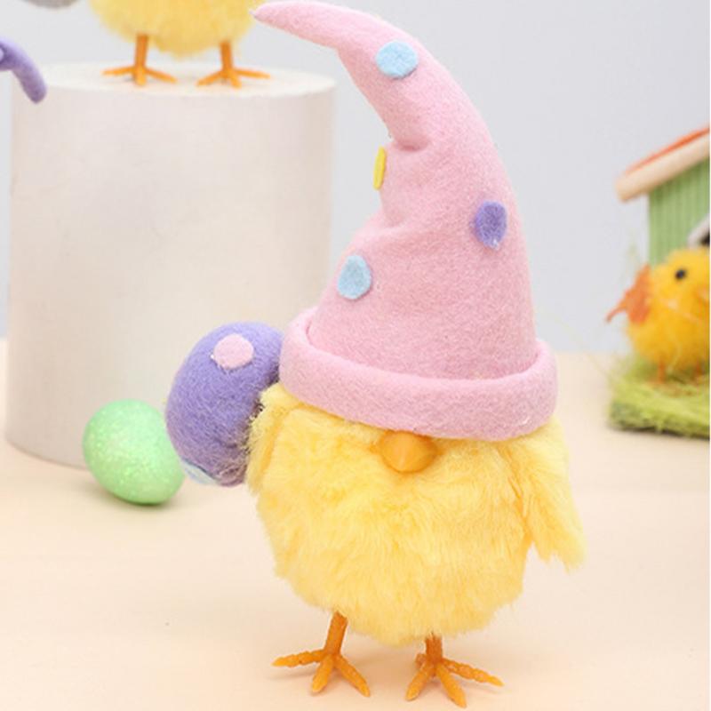 2025 New Easter Decorations Ins NerdyEaster Egg Chick Figurines Holiday Party Gifts Indoor Home DIY Decoration