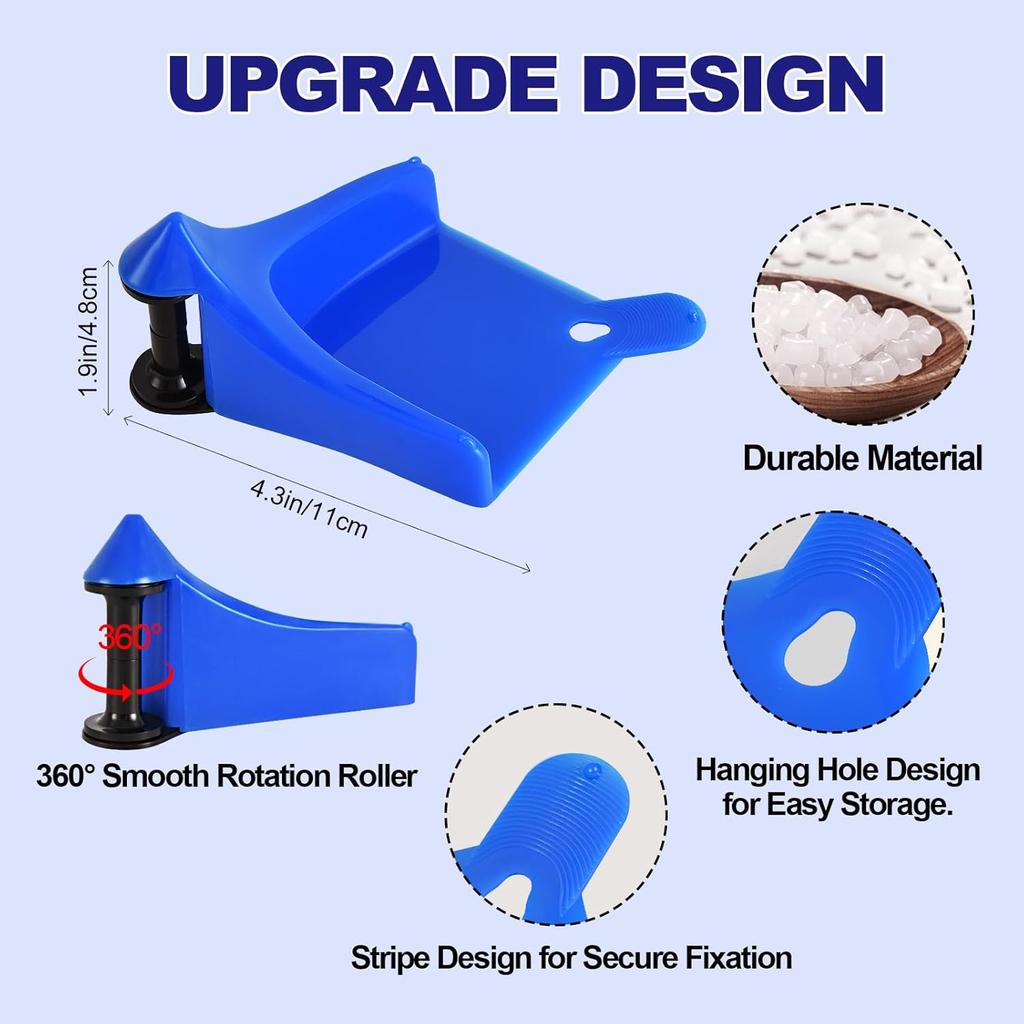 4 Pcs Car Tires Hose Guides Roller For Car Washing, Premium Tire Hose Roller Preventing Stucking And Snagging Under Tires, Detailing Accessories For