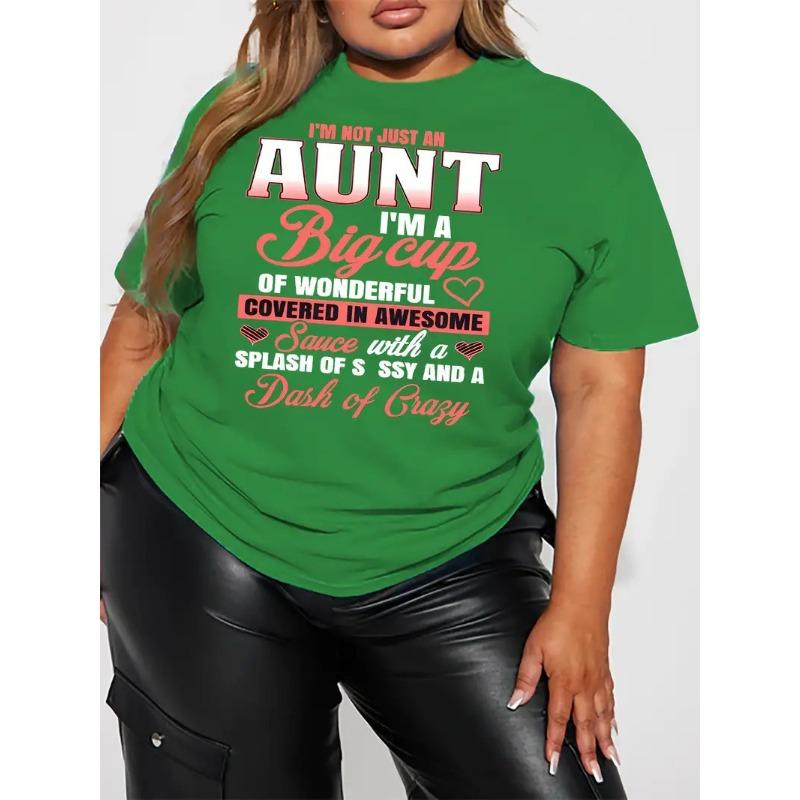 Spring Summer Letter 3D Printing Niche Design Short Sleeved T-shirt Women Casual Loose Plus Size Tops