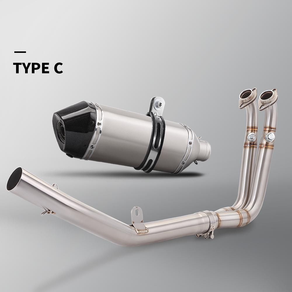Slip-On Udstødning Til CFMOTO 450 SR 450SR 2022 2023 Års Motorcykel Fuld Udstødning Escape moto Modificeret Link Rør 51mm Indgang