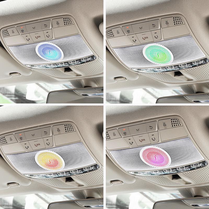 Mercedes-Benz C-Class, GLC, E-Class Roof Sunglasses Holder with Reading Light & Ambient Light Integration