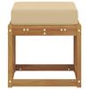 Outdoor Stool Bench Solid Acacia Wood Natural