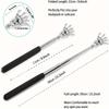 1PCS Stainless Steel Back Scratcher Retractable Itch Relief Massager Portable Travel Tool Random Color