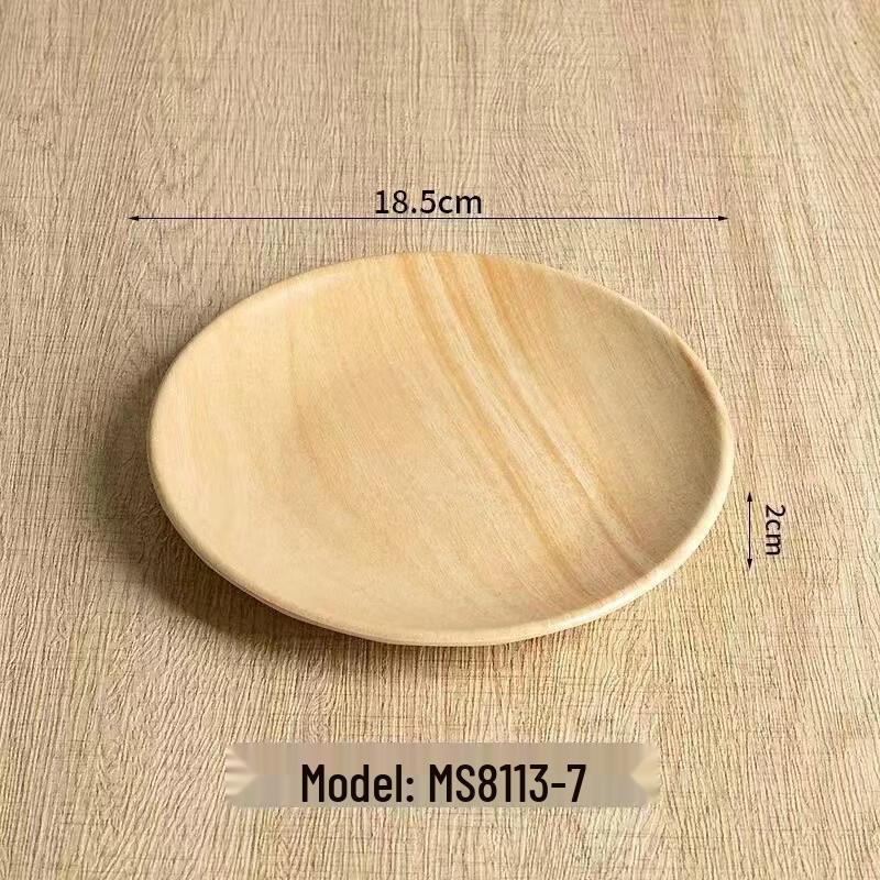 JINMEILI Melamine Rectangular Wood Grain Serving Platter