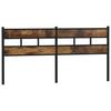 Replacement Headboard Smoked Oak 193 cm Iron and Wood Based Material
