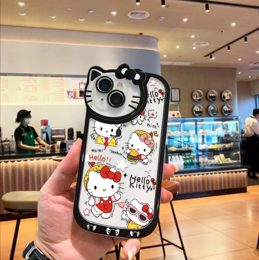 Sanrio-Themed Apple 17PRO Phone Case Compatible with TEMU/Xiyin/Tiktok iPhone 12 Pro