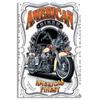 Retro Motorcycle Tin Sign Man Cave Garage Decor 20x30 Cm Metal Poster