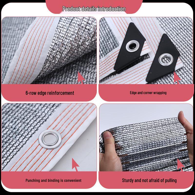 Thickened Aluminum Foil Sunshade: Anti-Aging Heat Insulation for Outdoor and Rooftop Use