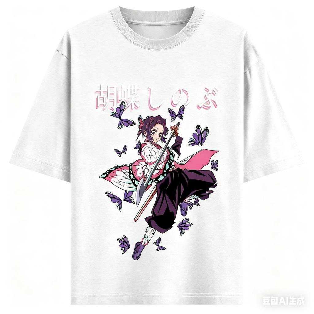 Demon Slayer Anime Printing Oversized Cotton T-shirt Men and Women Comfortable Fashion Street Y2K Summer Absorb Sweat T-shirt