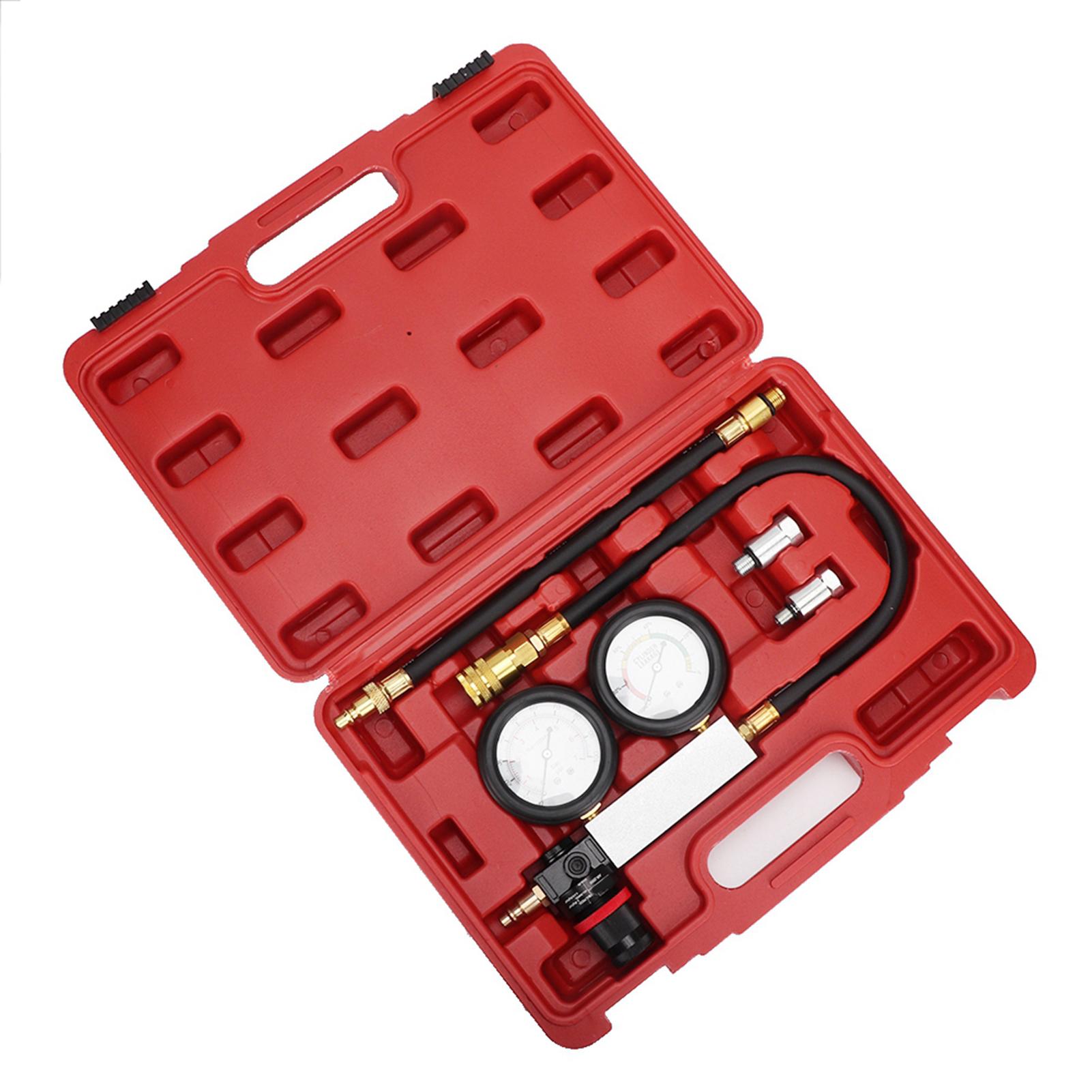 

Cylinder Leak Tester Double Pressure Gauge Compression Leakage Detector Kit 0 7bar 0 100psi