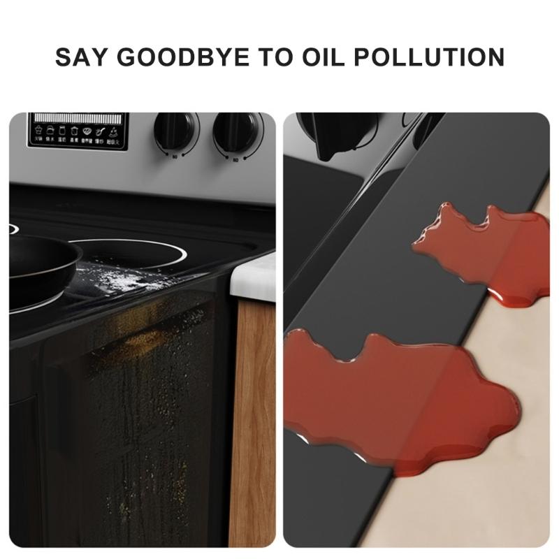 Stove Counter Gaps Cover Heat Resistant Silicone Filler Food and Liquid Blocker Spill Prevention Kitchen Accessory