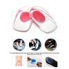 1 Pair Silicone Gel Heel Cups Pads Shoe Inserts Soft Anti-slip Foot Pain Relief Insoles Cushion