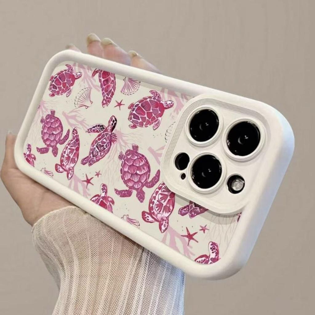 Small fish turtle suitable for iphone17pro mobile phone case Apple 15 anti-drop 14 foreign trade 13promax new 16E