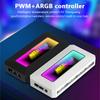 Argb Fan All In One Hub Splitter With 4Pin Pwm For Computer Cooling Sync Cpu Radiator 5V 3Pin Led Light Strip Remote Controller