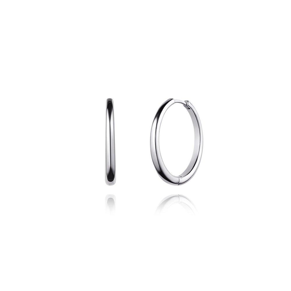[Stonehenge] Silver One-Touch Earrings Sa24C16U