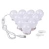 Three-Color Dimming Hollywood Vanity Makeup Light Bulb Set