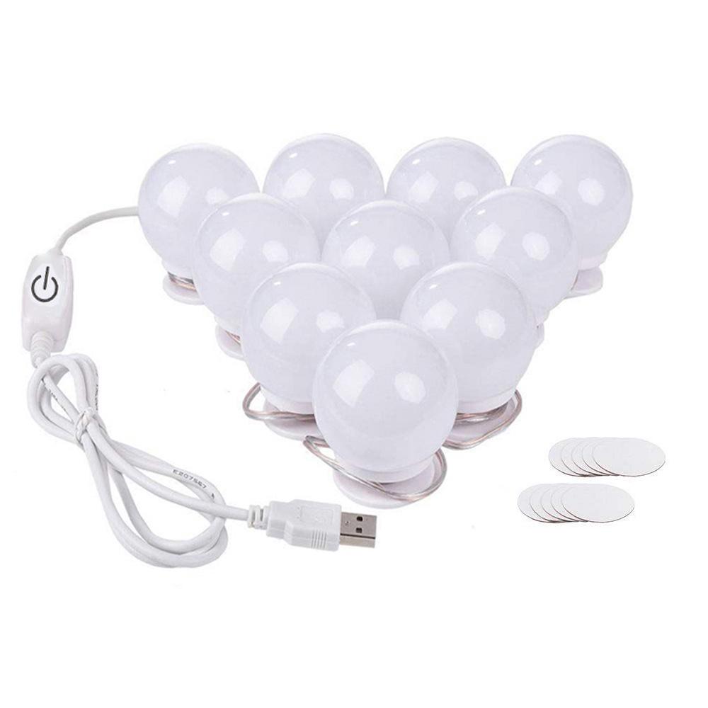 Three-Color Dimming Hollywood Vanity Makeup Light Bulb Set