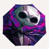 1 Auto Open Jack Skellington, Nightmare Before Christmas Themed Colorful 8-rib Portable Umbrella for Men and Women, A Compact Commuting Comp
