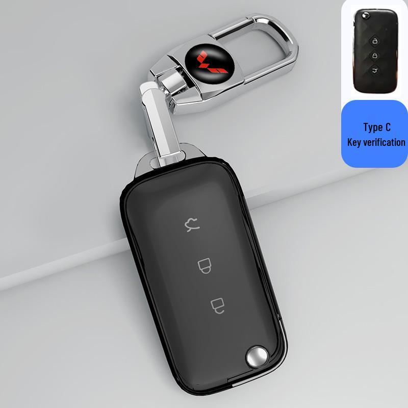 Transparent Full Wrap Key Case for Wuling Hongguang MiniEV/S3/New Hongguang Plus Journey