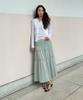 Baniseunyuyog 26Ss Pleated Tiered Skirt Mint