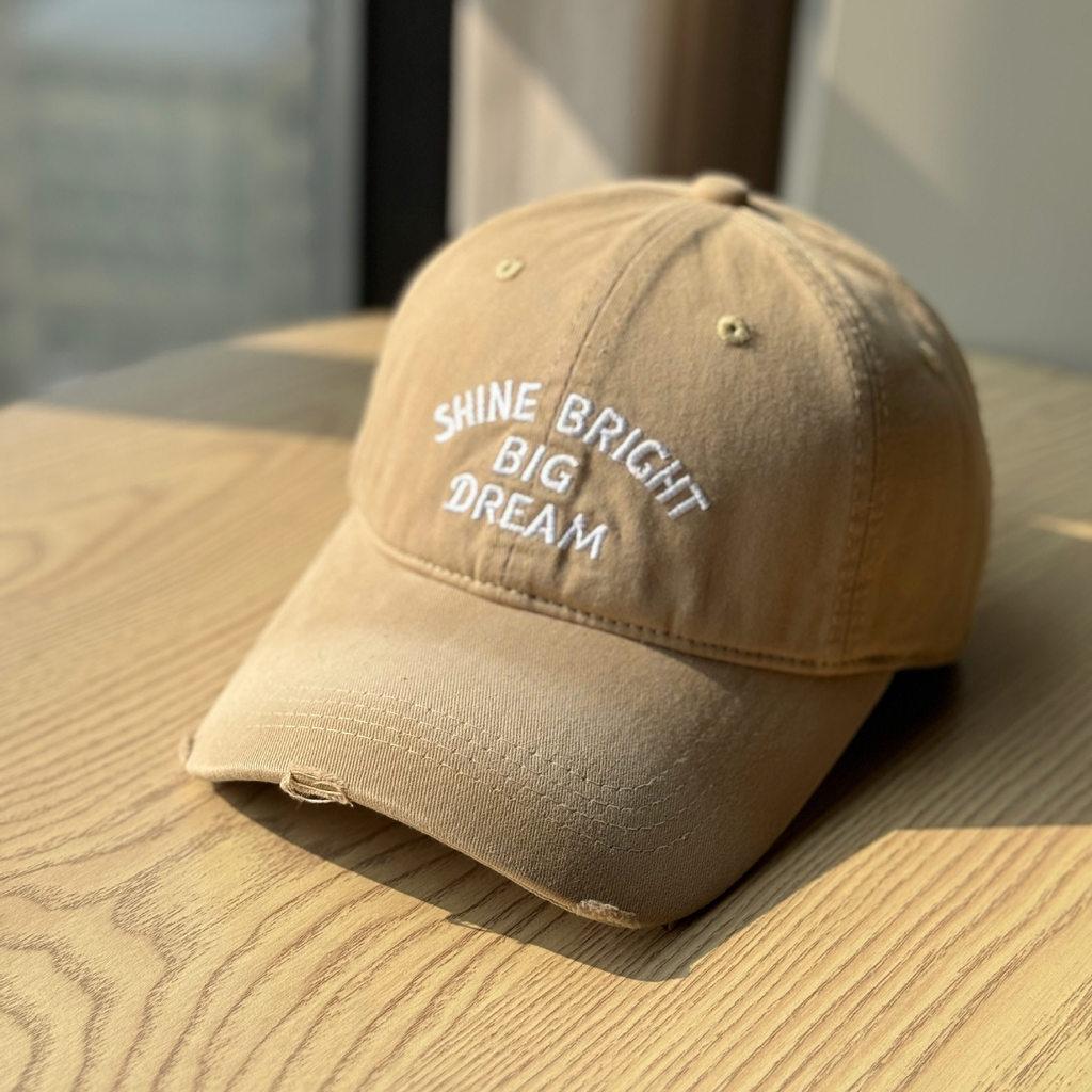 Unisex Adjustable Cotton Baseball Cap With Letter Embroidery For Casual Daily Wear