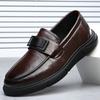 Spring and Summer Men's Shoes New Business Casual Comfortable Versatile Foot Suit Formal Men Breathable One Pedal Hollow Leather Shoes